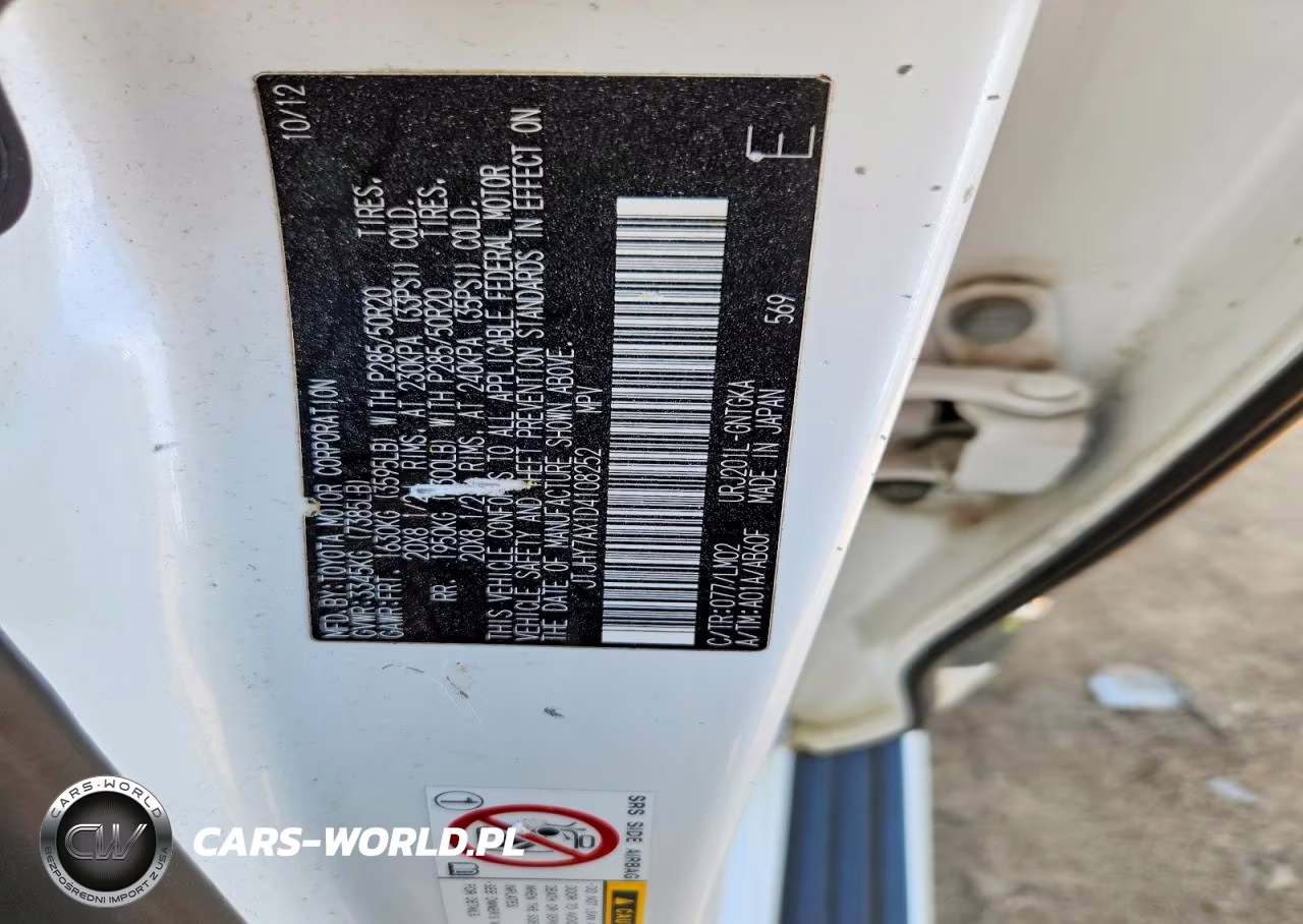 2013 Lexus Lx 570 VIN:JTJHY7AX1D4108252 - 13