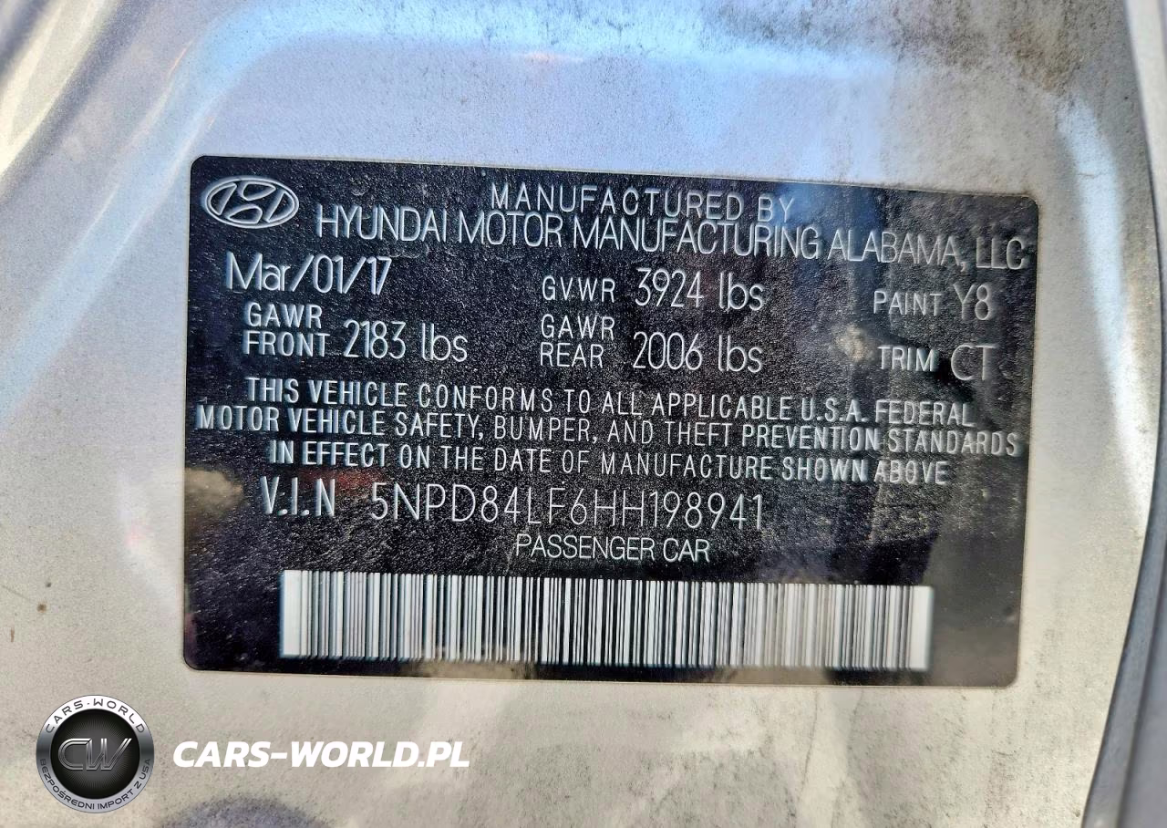 2017 Hyundai Elantra Value Edition VIN:5NPD84LF6HH198941 - 12