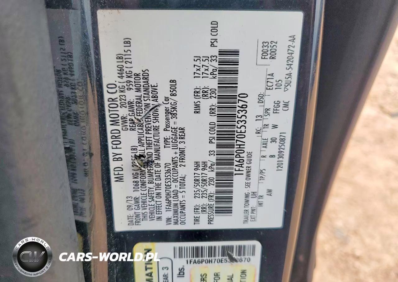 2014 Ford Fusion Se VIN:1FA6P0H70E5353670 - 12