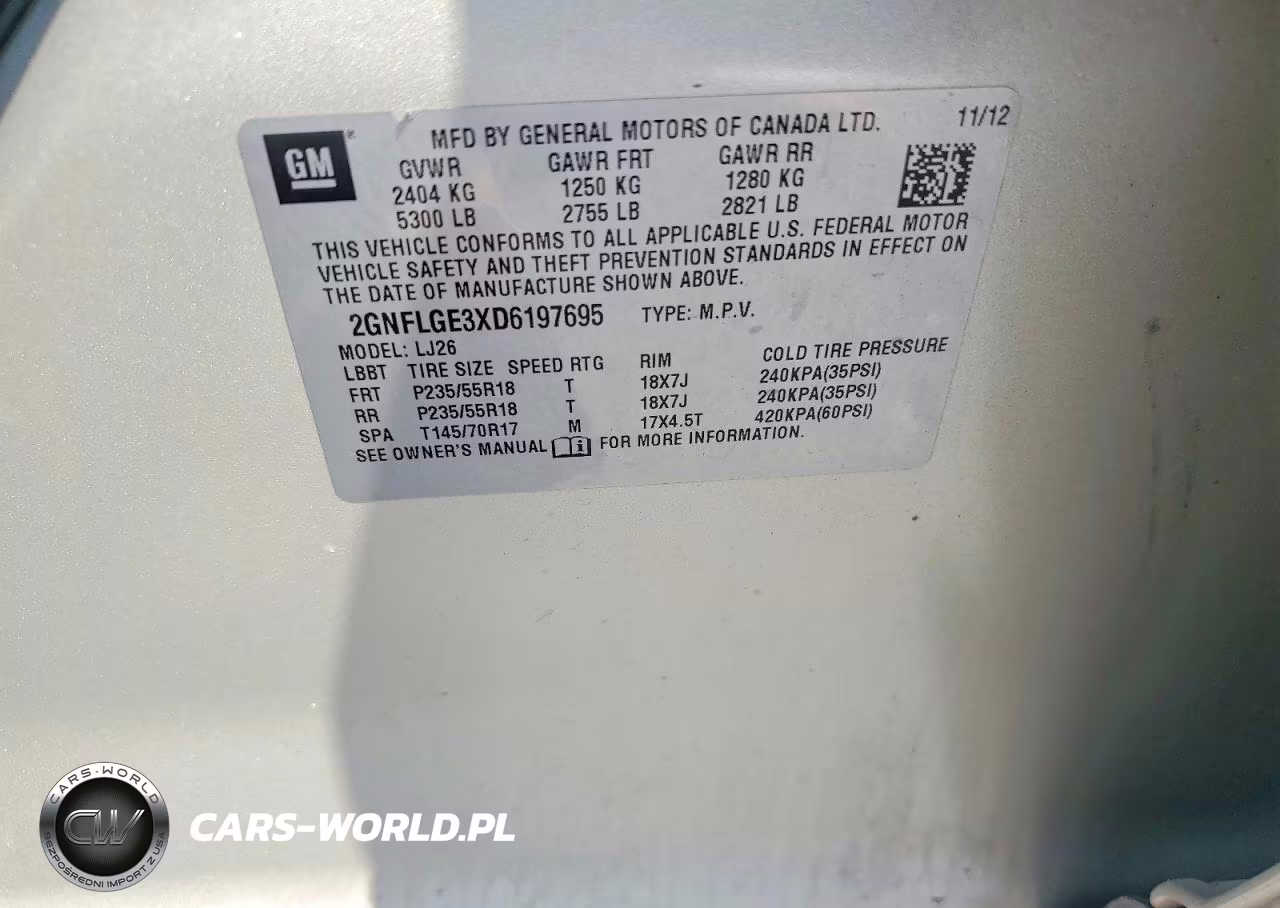 2013 Chevrolet Equinox Ltz VIN:2GNFLGE3XD6197695 - 13