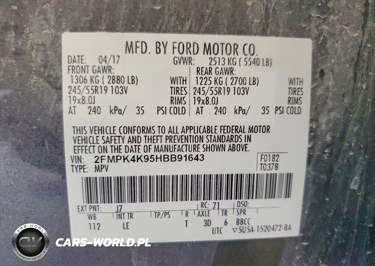 2017 Ford Edge Titanium VIN:2FMPK4K95HBB91643 - 13