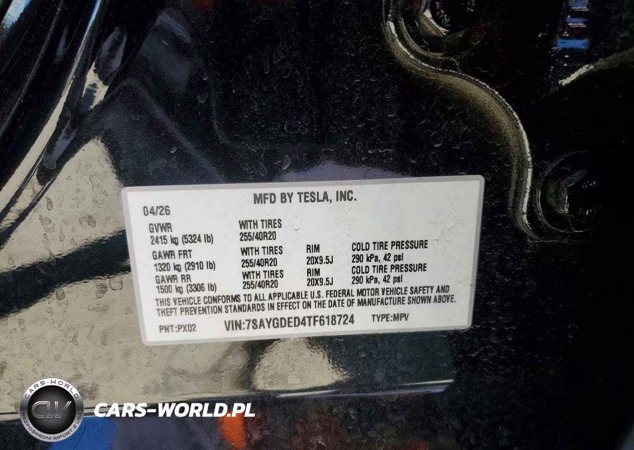 2026 Tesla Model Y VIN:7SAYGDED4TF618724 - 13
