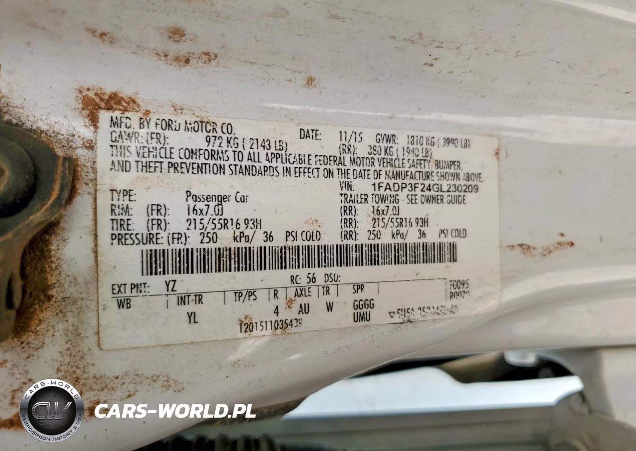 2016 Ford Focus Se VIN:1FADP3F24GL230209 - 12