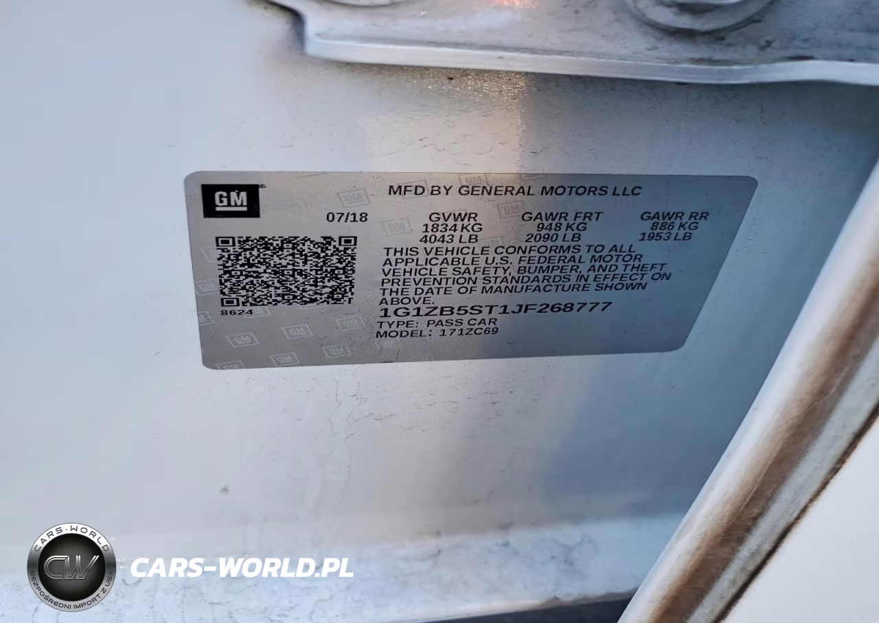 2018 Chevrolet Malibu Ls VIN:1G1ZB5ST1JF268777 - 12
