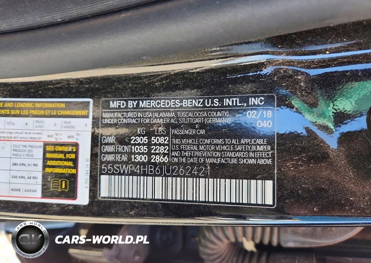 2018 Mercedes-Benz C 350E VIN:55SWF4HB6JU262421 - 12