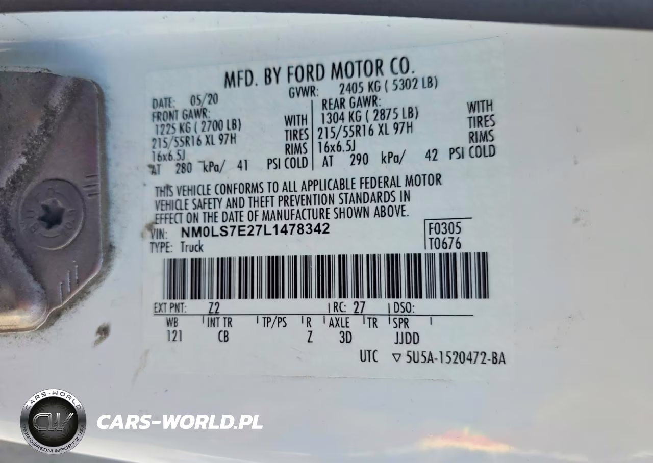 2020 Ford Transit Connect Xl VIN:NM0LS7E27L1478342 - 12