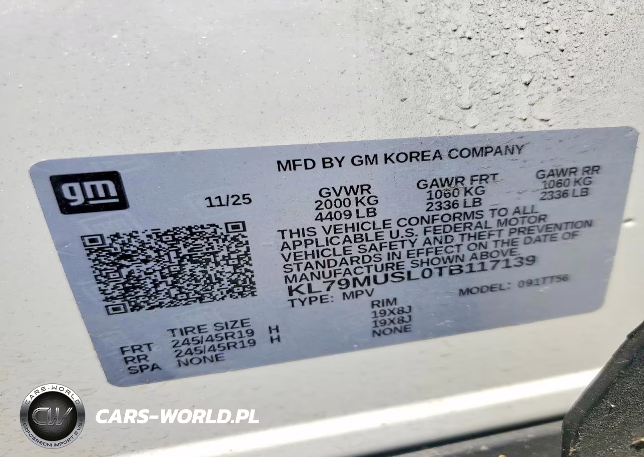 2026 Chevrolet Trailblazer Rs VIN:KL79MUSL0TB117139 - 13