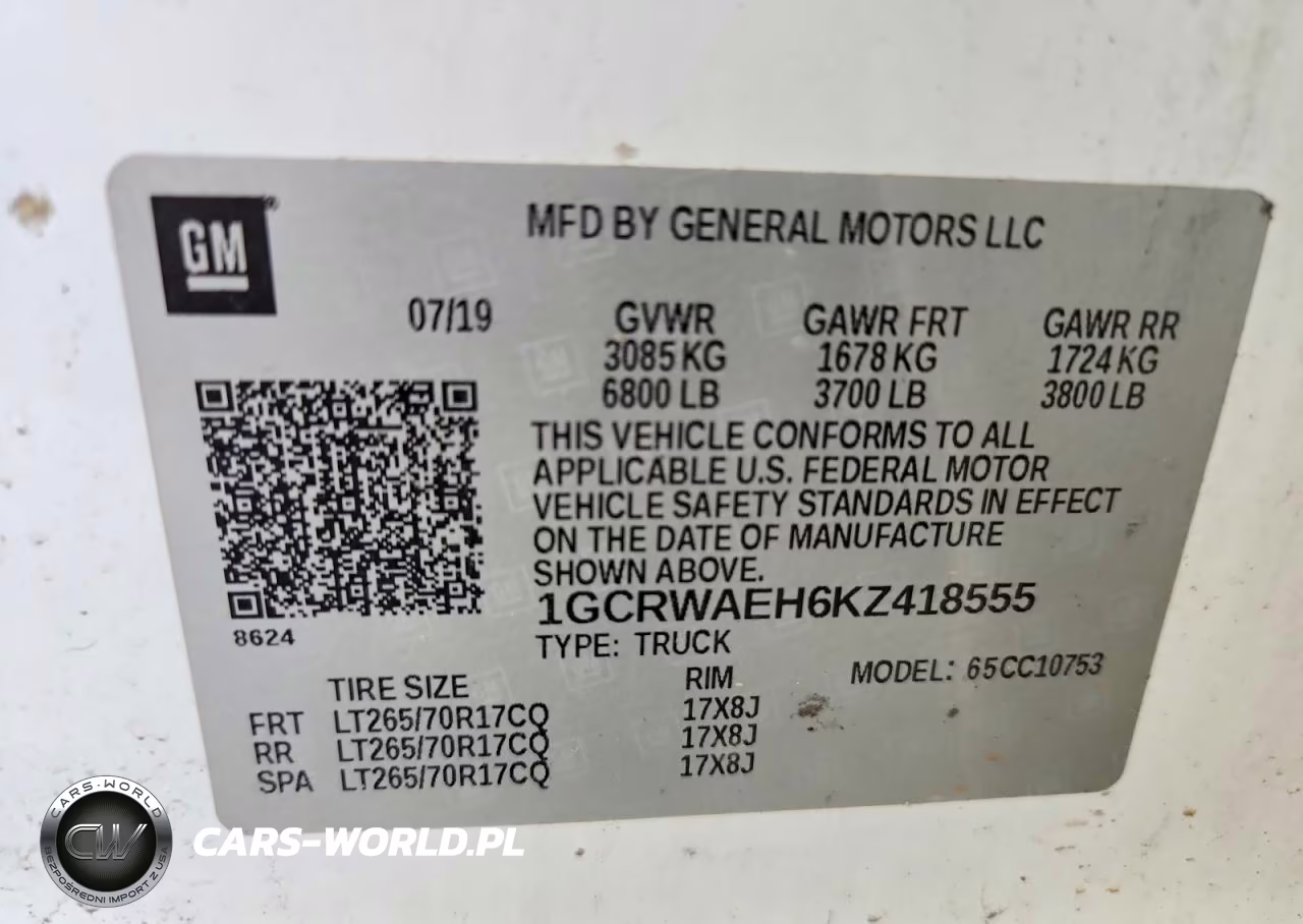 2019 Chevrolet Silverado C1500 VIN:1GCRWAEH6KZ418555 - 12