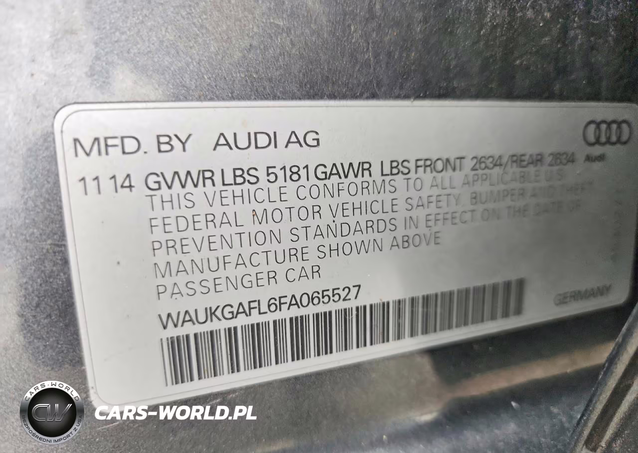 2015 Audi S4 Prestige VIN:WAUKGAFL6FA065527 - 12