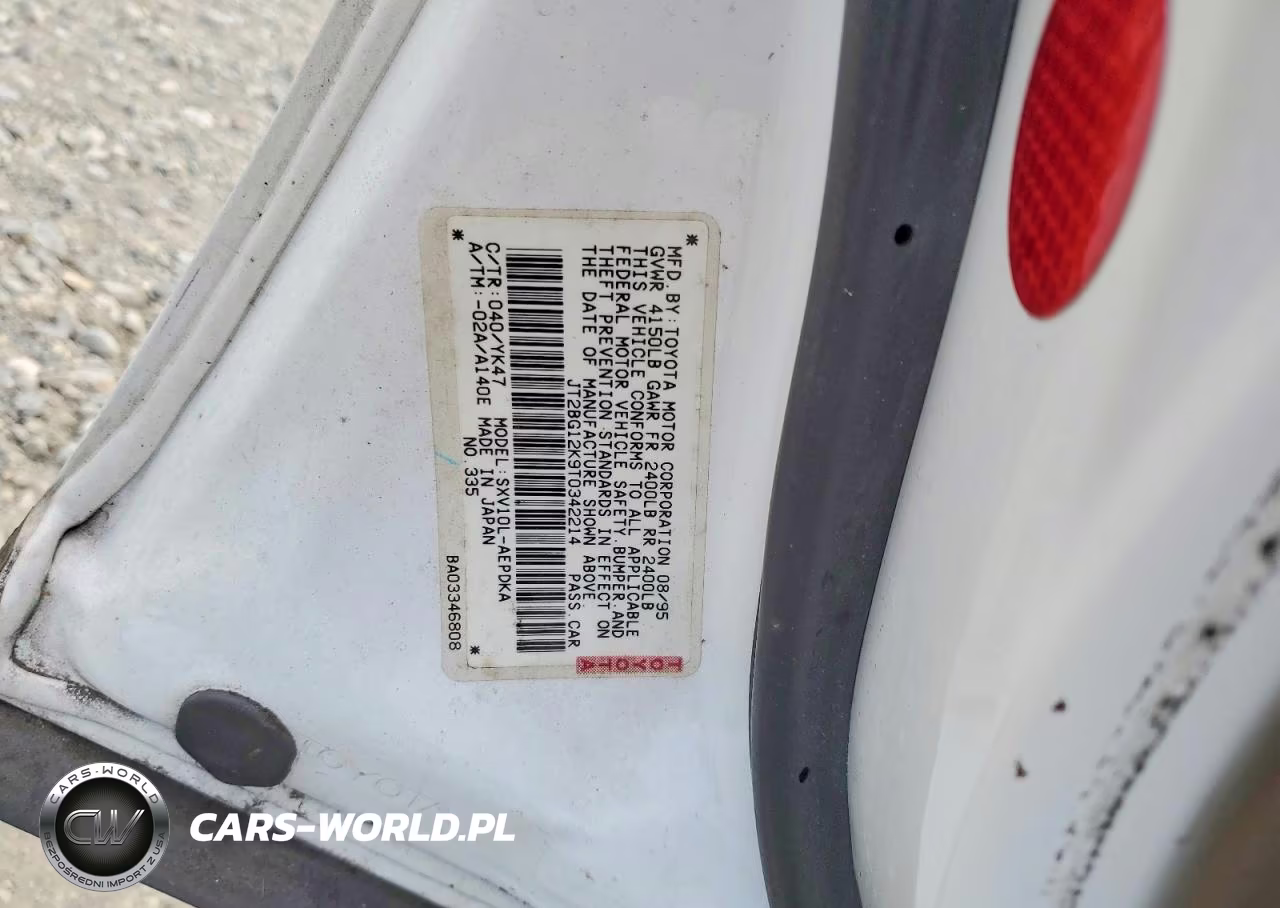 1996 Toyota Camry Dx VIN:JT2BG12K9T0342214 - 12