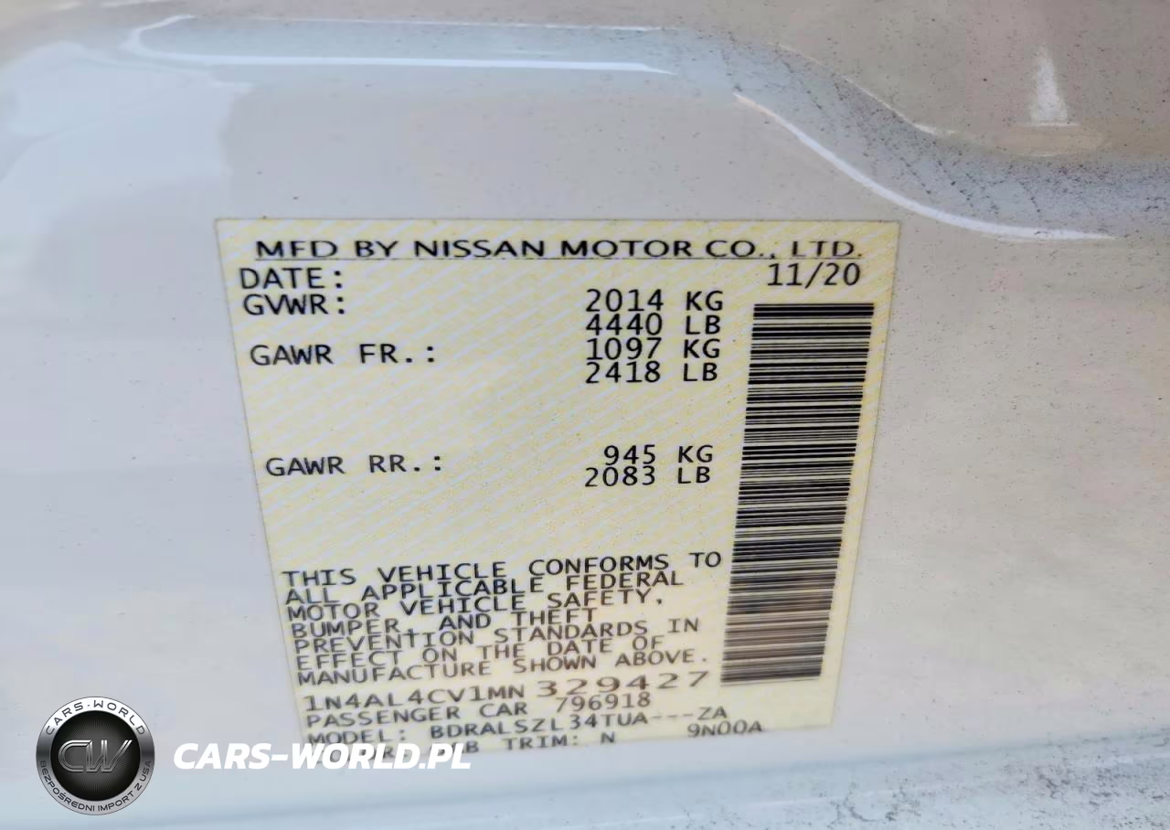 2021 Nissan Altima Sr VIN:1N4AL4CV1MN329427 - 13