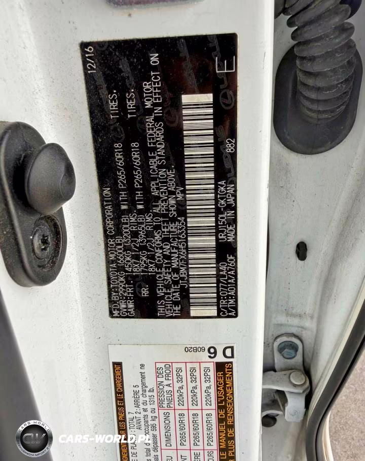 2017 Lexus Gx 460 VIN:JTJBM7FX6H5163354 - 10