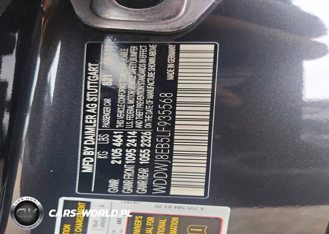 2020 Mercedes-Benz C 300 4Matic VIN:WDDWJ8EB5LF935568 - 12