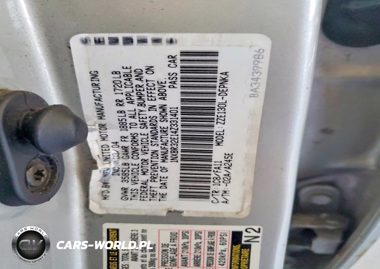 2004 Toyota Corolla VIN:1NXBR32E14Z331401 - 12