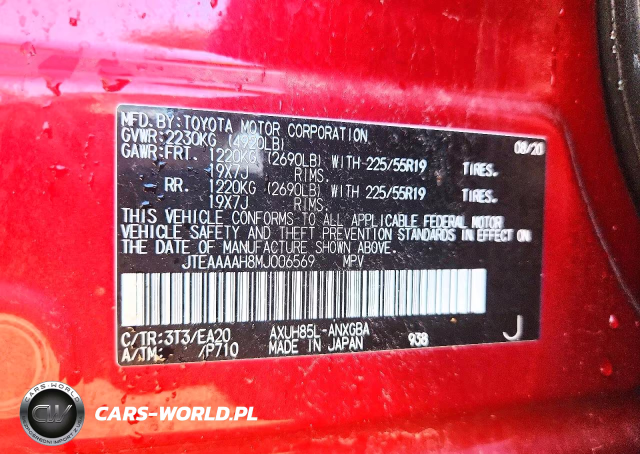 2021 Toyota Venza Xle VIN:JTEAAAAH8MJ006569 - 12