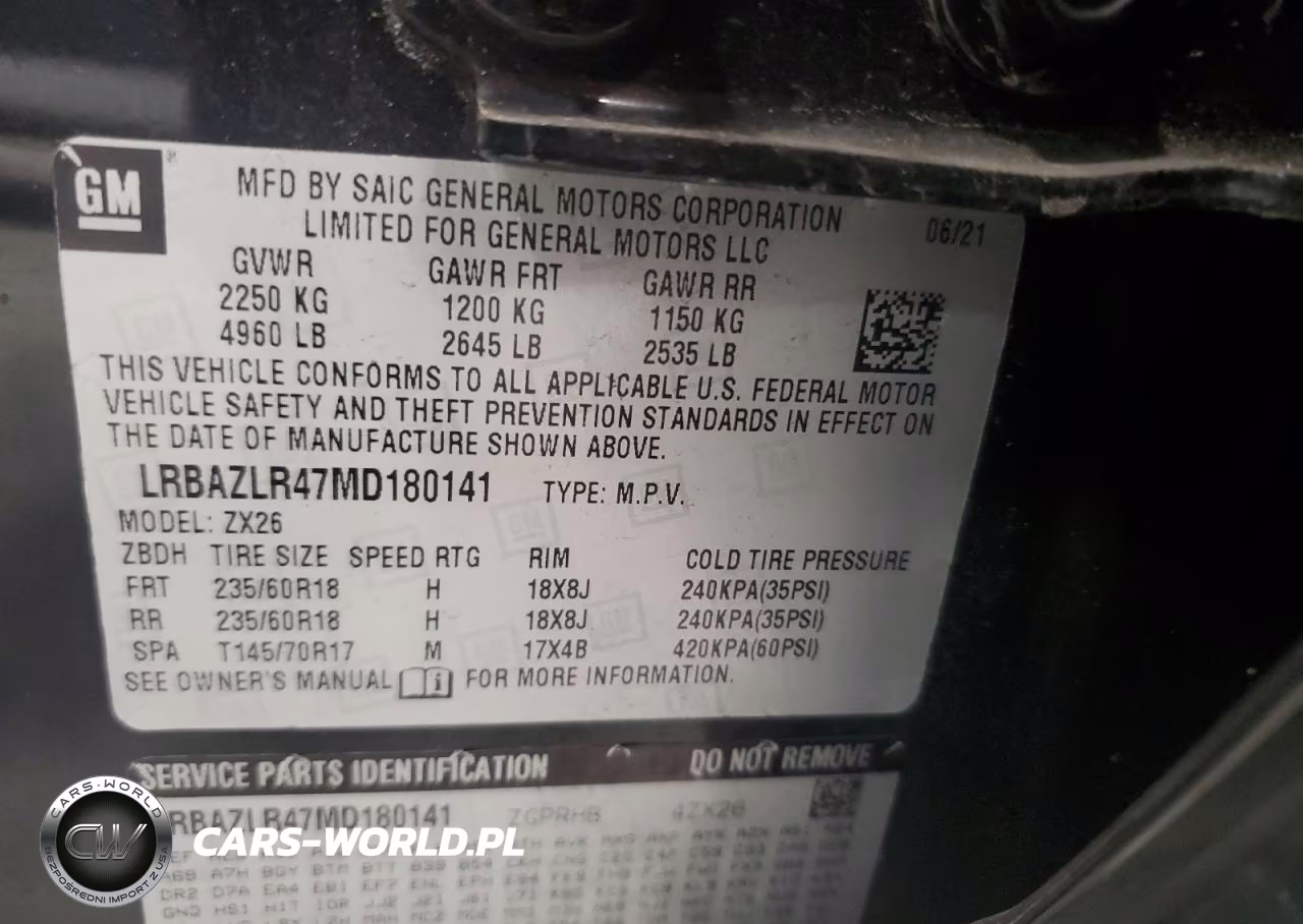 2021 Buick Envision Preferred VIN:LRBAZLR47MD180141 - 13
