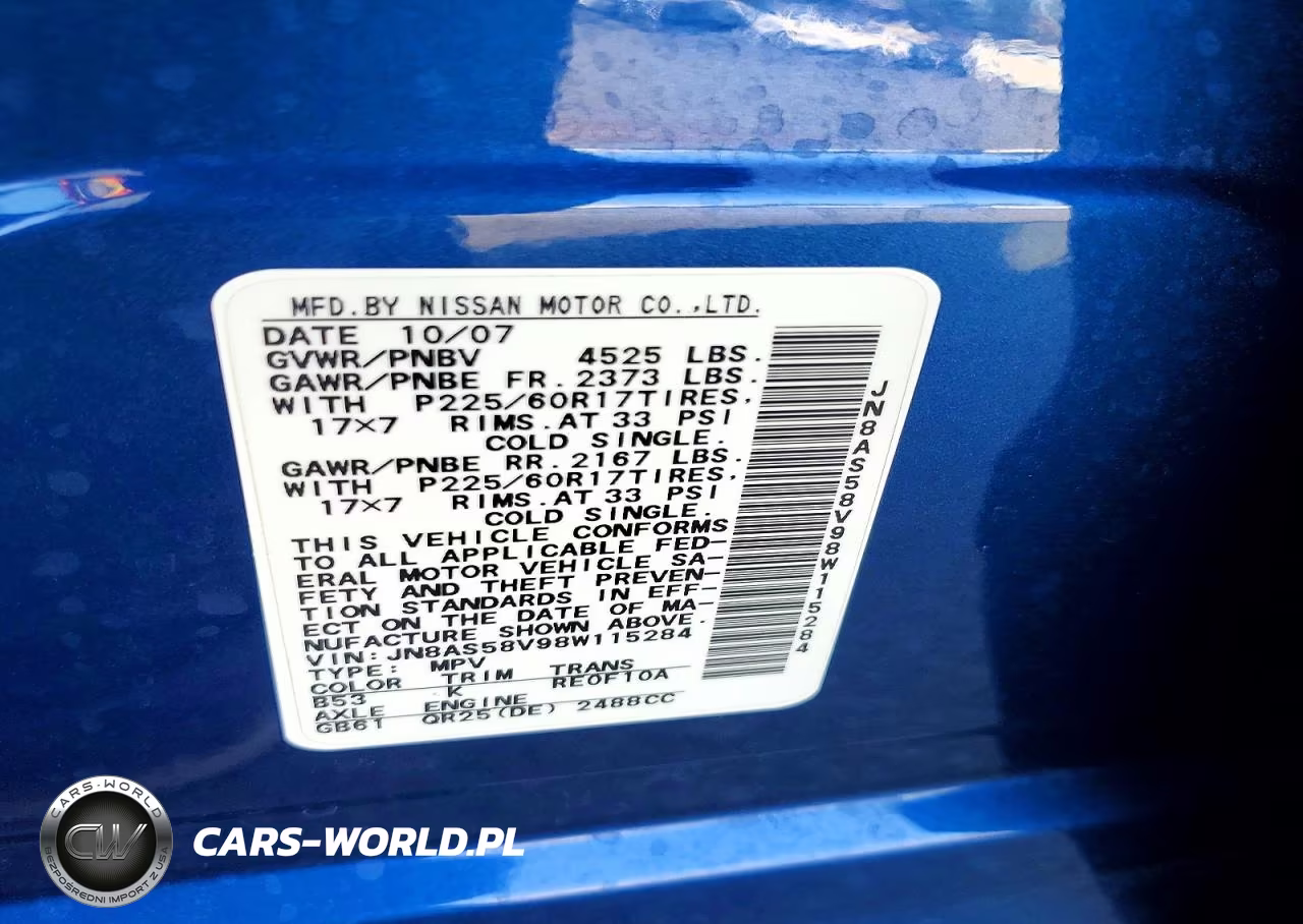 2008 Nissan Rogue S VIN:JN8AS58V98W115284 - 12