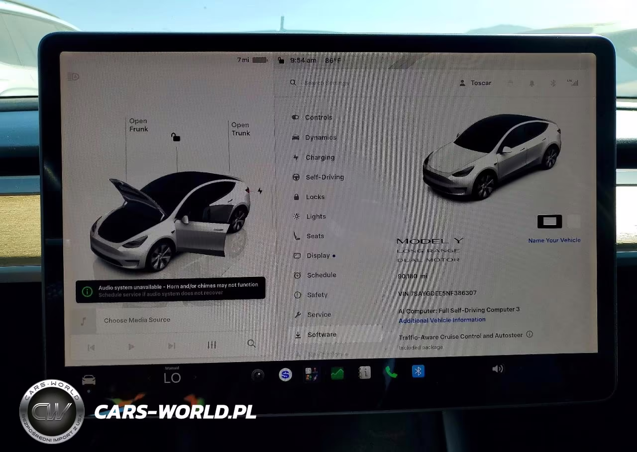 2022 Tesla Model Y VIN:7SAYGDEE5NF386307 - 9