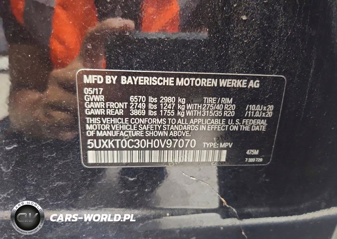 2017 BMW X5 Xdr40E VIN:5UXKT0C30H0V97070 - 13