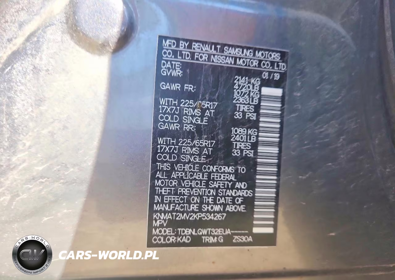 2019 Nissan Rogue Sv VIN:KNMAT2MV2KP534267 - 24