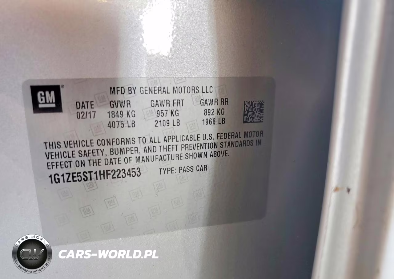 2017 Chevrolet Malibu Lt VIN:1G1ZE5ST1HF223453 - 12