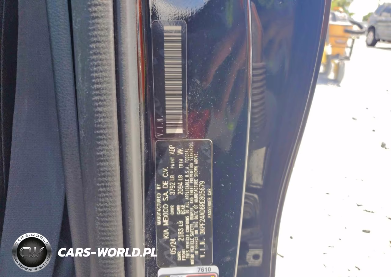 2024 Kia Forte Lxs VIN:3KPF24AD8RE805679 - 12