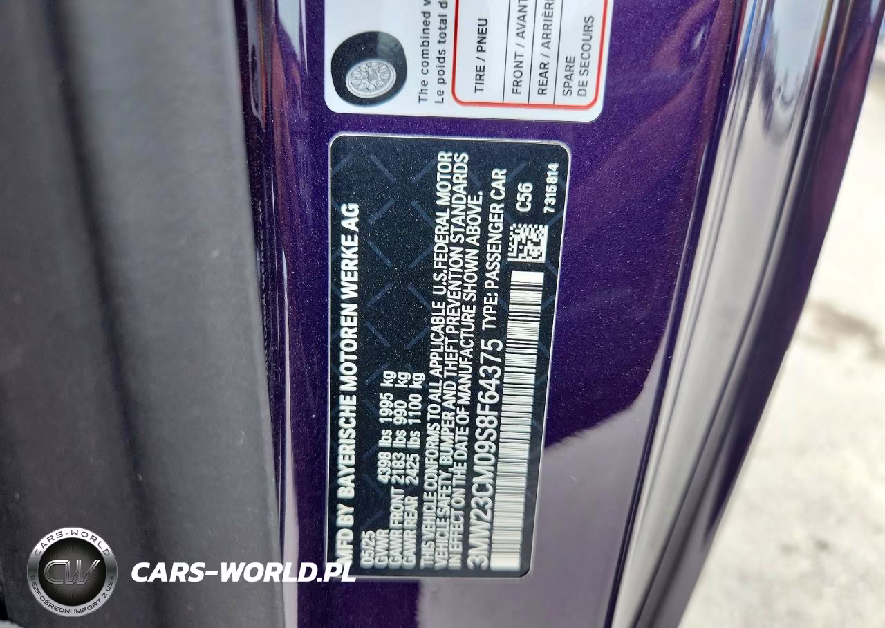 2025 BMW 230I VIN:3MW23CM09S8F64375 - 12