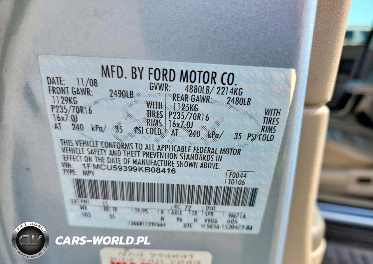 2009 Ford Escape Hybrid VIN:1FMCU59399KB08416 - 13