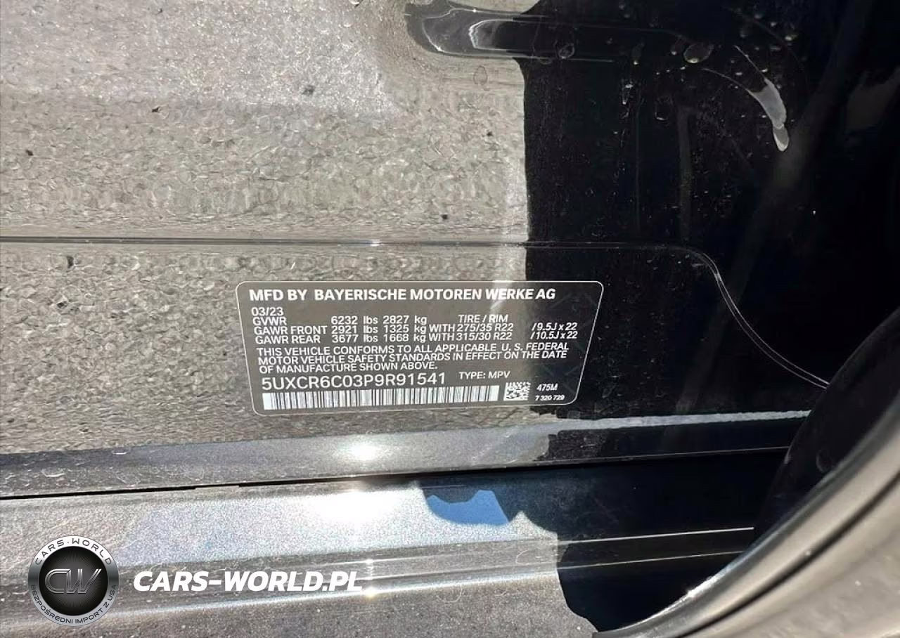2023 BMW X5 xDrive40I VIN:5UXCR6C03P9R91541 - 10
