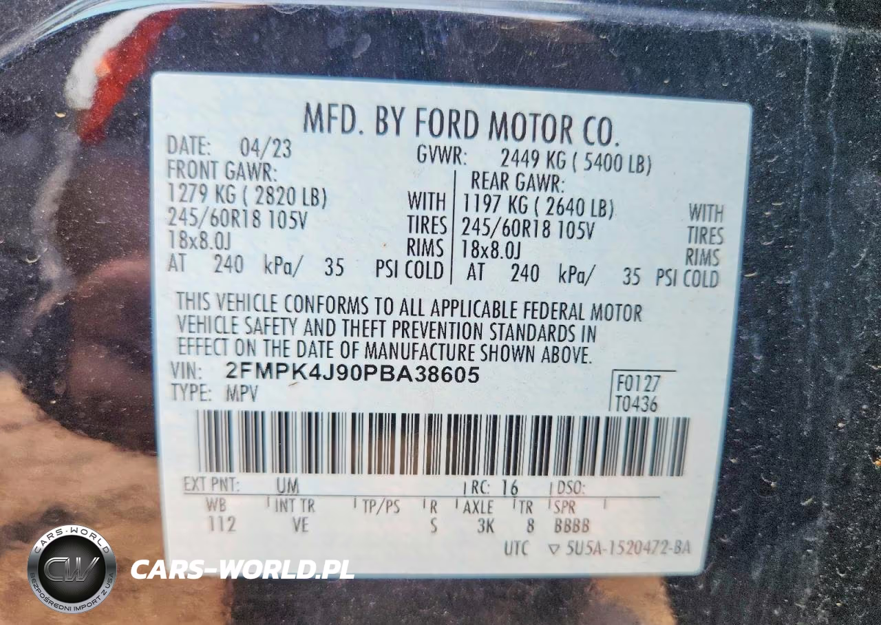 2023 Ford Edge Sel VIN:2FMPK4J90PBA38605 - 14