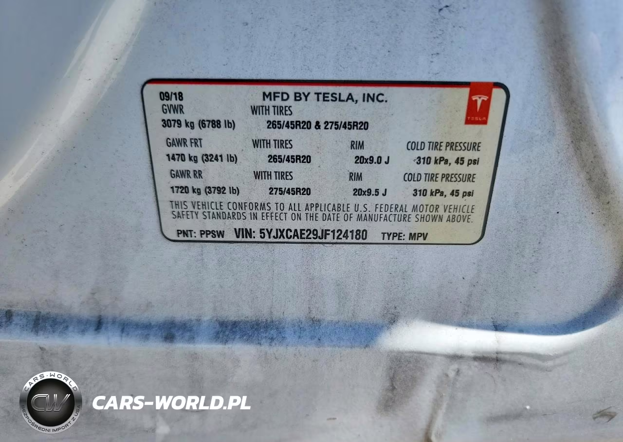 2018 Tesla Model X VIN:5YJXCAE29JF124180 - 12