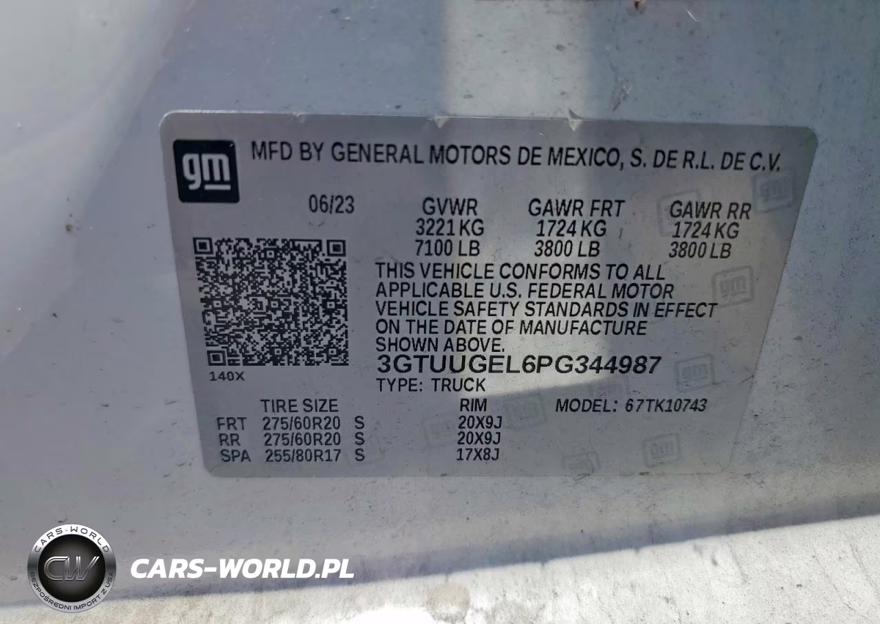2023 GMC Sierra K1500 Denali VIN:3GTUUGEL6PG344987 - 12