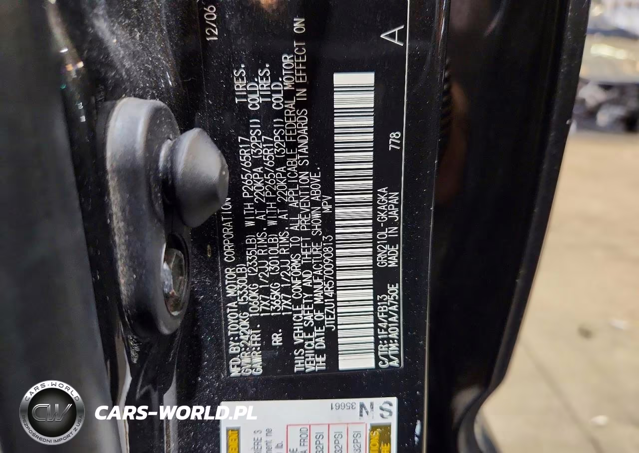 2007 Toyota 4Runner Sport Edition VIN:JTEZU14R570090813 - 13