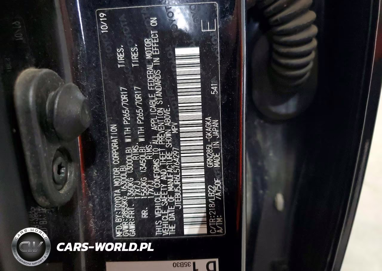 2020 Toyota 4Runner Sr5 Premium VIN:JTEBU5JR6L5764297 - 12