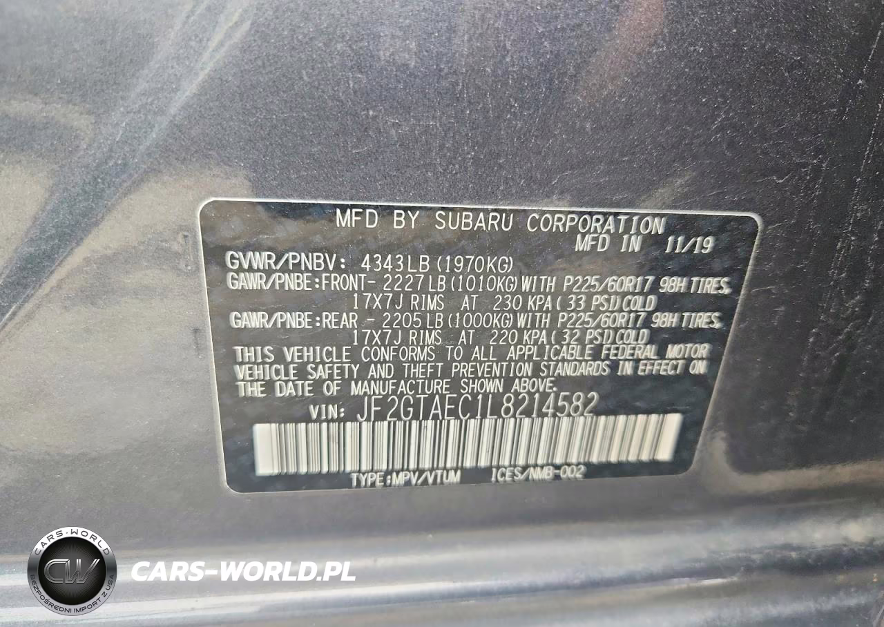 2020 Subaru Crosstrek Premium VIN:JF2GTAEC1L8214582 - 13