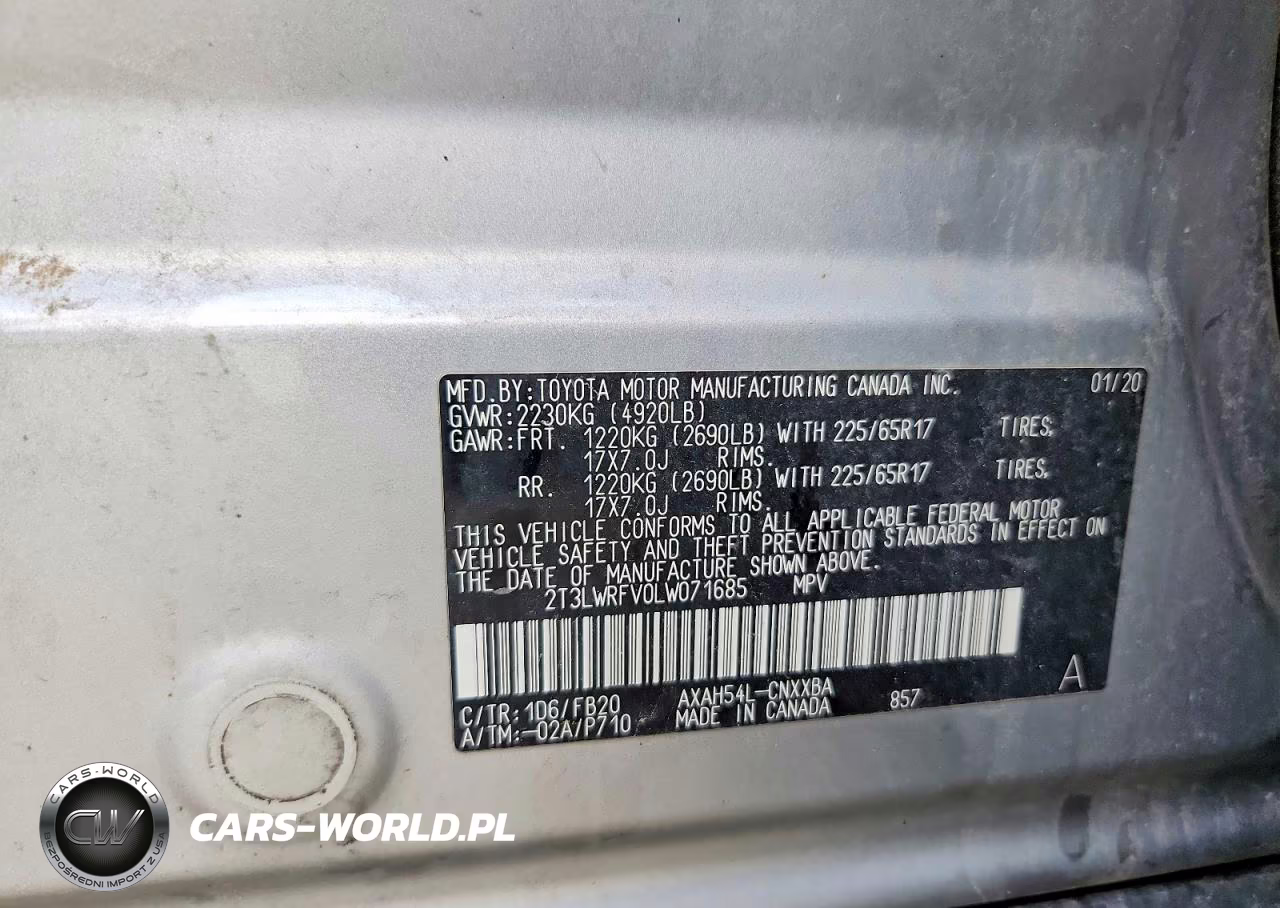 2020 Toyota Rav4 Le VIN:2T3LWRFV0LW071685 - 13