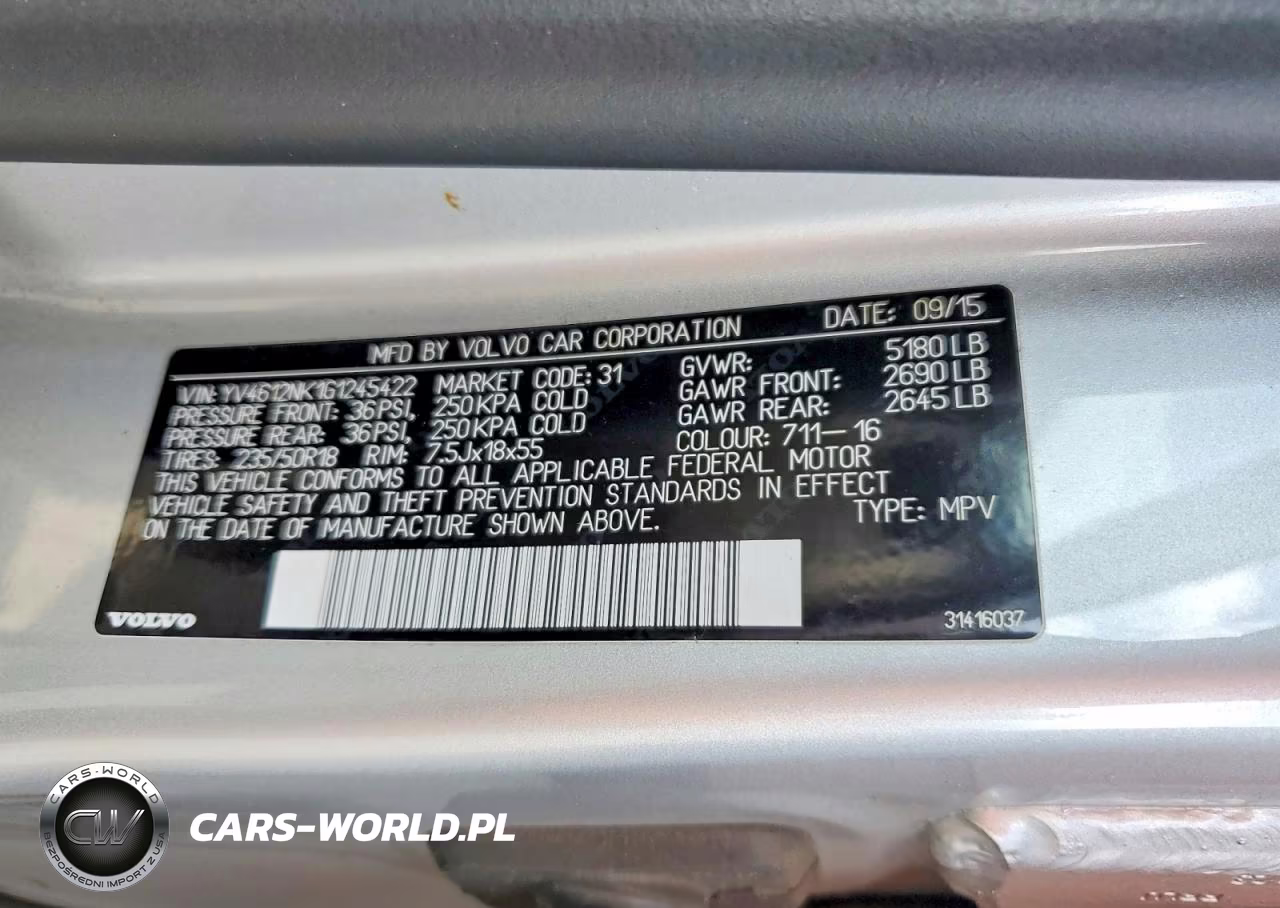 2016 Volvo Xc70 T5 Premier VIN:YV4612NK1G1245422 - 12