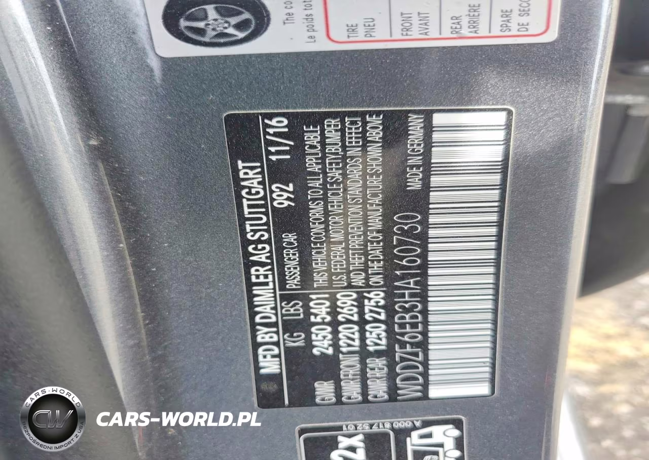 2017 Mercedes-Benz E 43 4Matic Amg VIN:WDDZF6EB3HA160730 - 12
