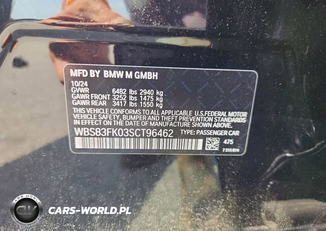 2025 BMW M5 VIN:WBS83FK03SCT96462 - 12