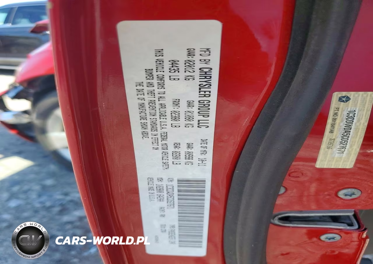 2012 Dodge Caliber Sxt VIN:1C3CDWDA5CD527671 - 12