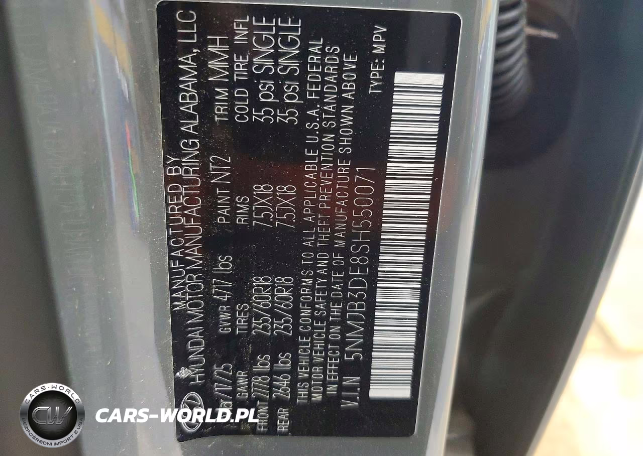 2025 Hyundai Tucson Sel VIN:5NMJB3DE8SH550071 - 13