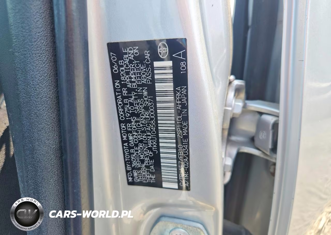 2008 Scion Xd Base VIN:JTKKU10458J000371 - 12