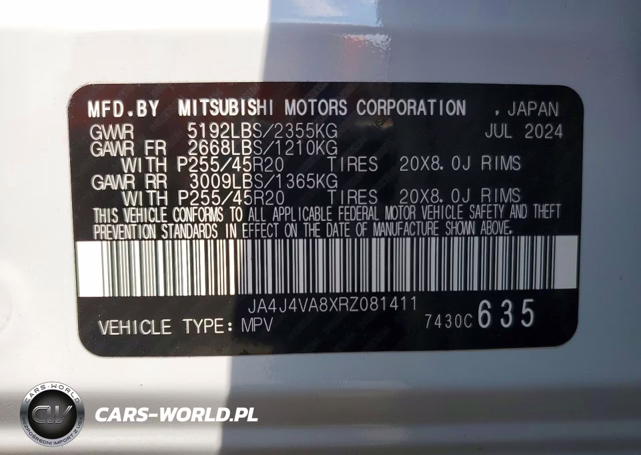 2024 Mitsubishi Outlander Se VIN:JA4J4VA8XRZ081411 - 13