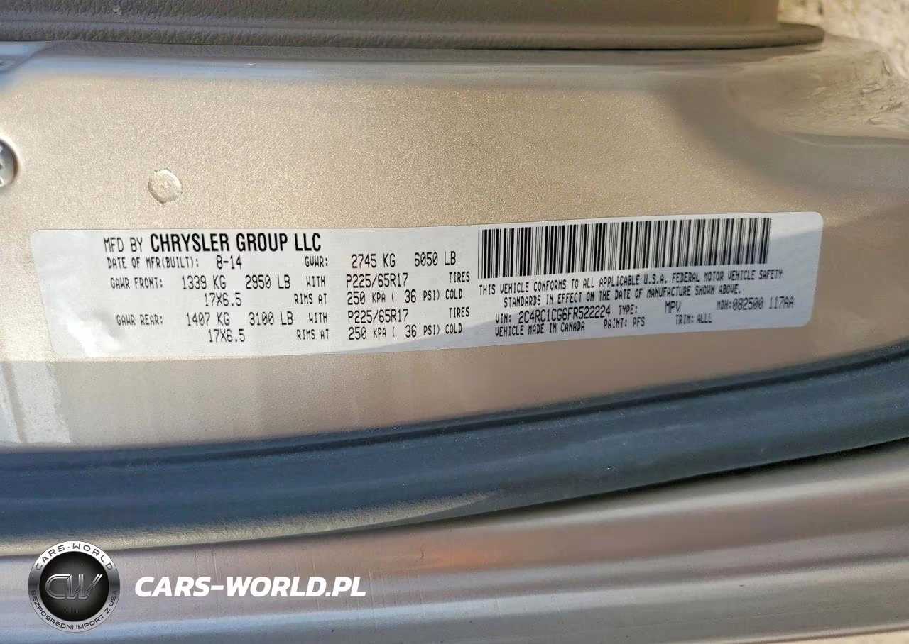 2015 Chrysler Town & Country Touring L VIN:2C4RC1CG6FR522224 - 13