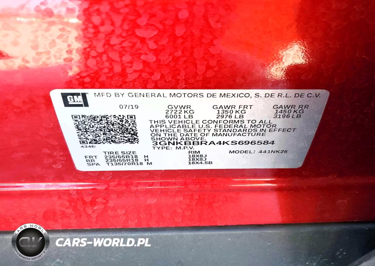 2019 Chevrolet Blazer 1Lt VIN:3GNKBBRA4KS696584 - 13