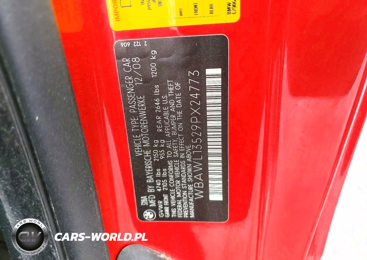 2009 BMW 328 I VIN:WBAWL13529PX24773 - 12