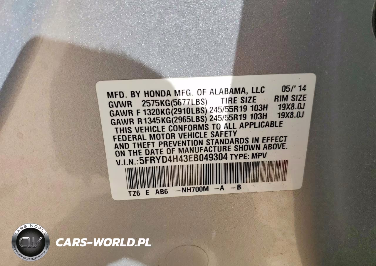 2014 Acura Mdx Technology VIN:5FRYD4H43EB049304 - 13
