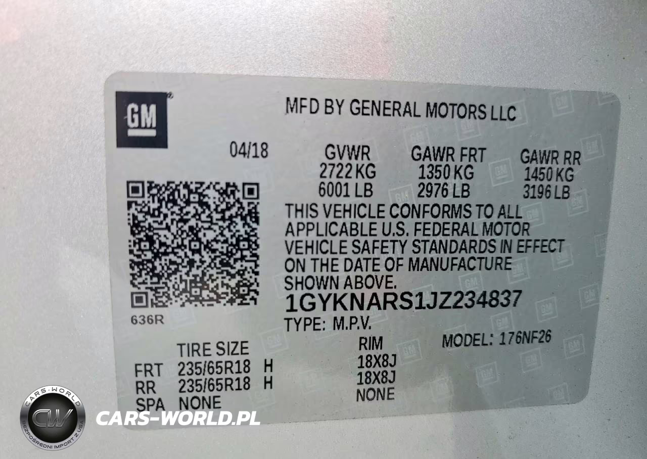 2018 Cadillac Xt5 VIN:1GYKNARS1JZ234837 - 13
