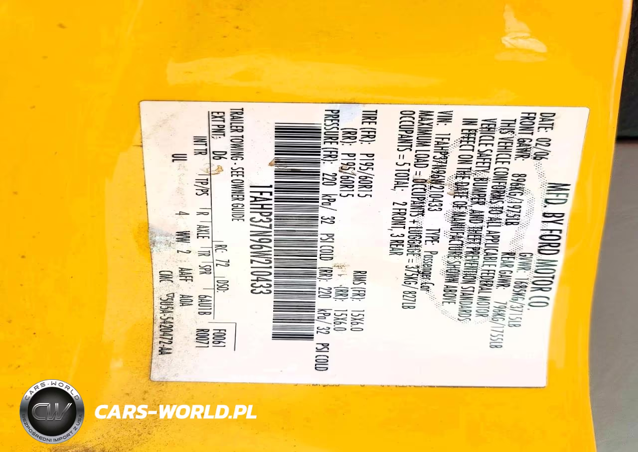 2006 Ford Focus Zx5 VIN:1FAHP37N96W210433 - 12