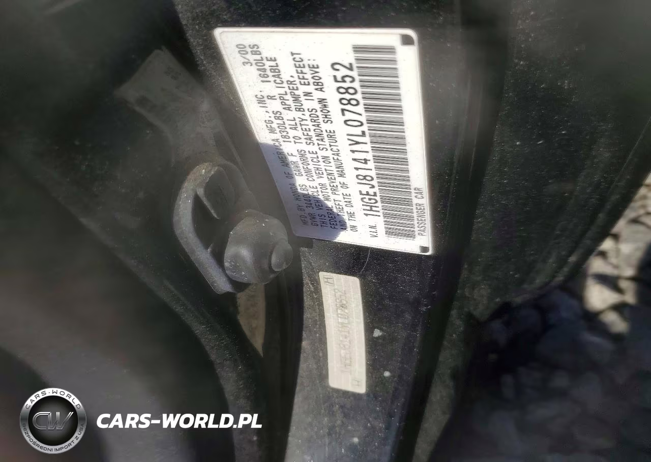 2000 Honda Civic Ex VIN:1HGEJ8141YL078852 - 13